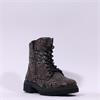 Remonte Laced Ankle Boot With Side Zip - Snake